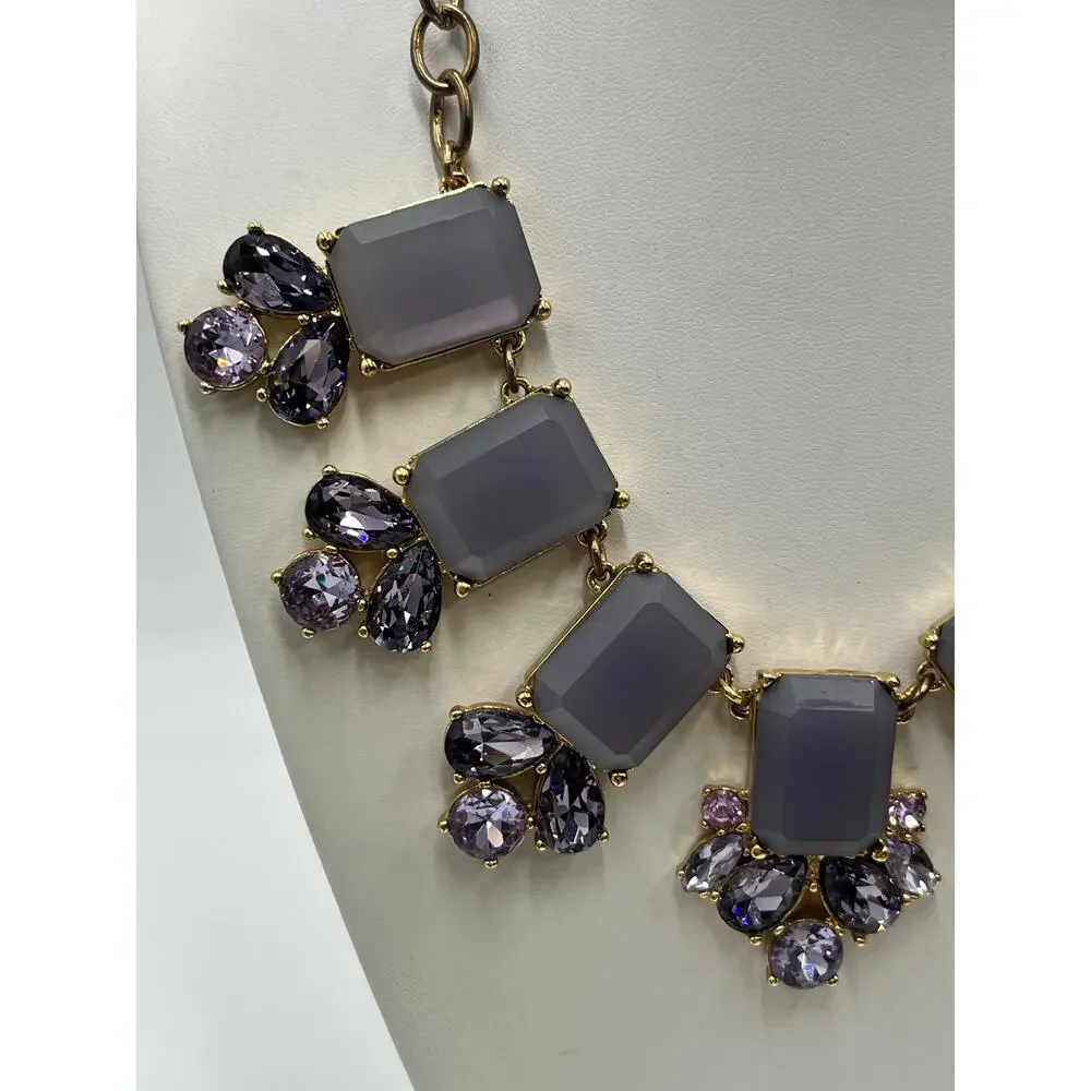 Kate Spade Daylight Jewels Collar Pale Lilac Lavender Purple Gems Necklace‎
